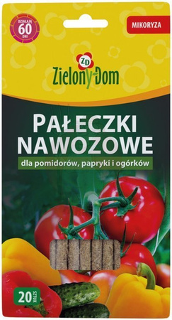 Pałeczki nawozowe dla pomidorów, papryki i ogórków Zielony Dom