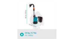 Pompa do deszczówki 2000/2 18V P4A - zestaw