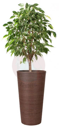 Donica z kompozytu wysoka brązowa