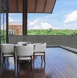 Osłona Balkonowa 1,5 x 5 m ciemno szara