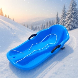 Sanki plastikowe dziecięce niebieskie