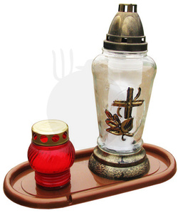 PODSTAWKA POD ZNICZ 32 cm MIEDŹ