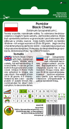 Pomidor gruntowy Black Cherry 0,5 g