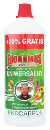 Biohumus Extra Uniwersalny 1 L + 20 % Gratis