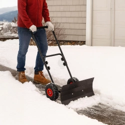 Zgarniacz do śniegu, pług, łopata na kółkach 75 cm