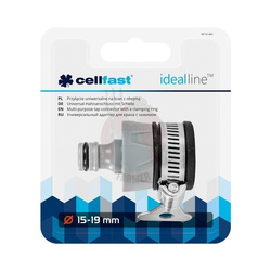 Przyłącze uniwersalne na kran z obejmą IDEAL 15 - 19 mm