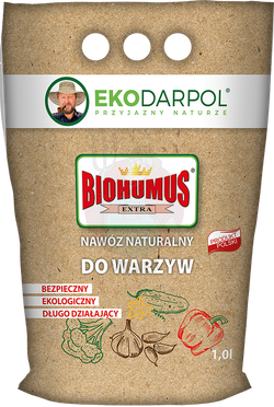 Biohumus extra do warzyw – nawóz sypki 1,0 L