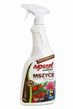 Płyn na mszyce i inne szkodniki 750 ml + 250 ml GRATIS Agrecol