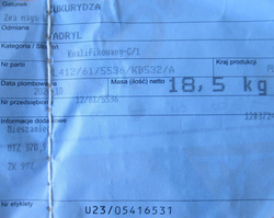 Kukurydza Kadryl kwalifikat C1