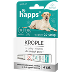 Happs Spot-on krople przeciwko pchłom i kleszczom dla dużych psów herbal