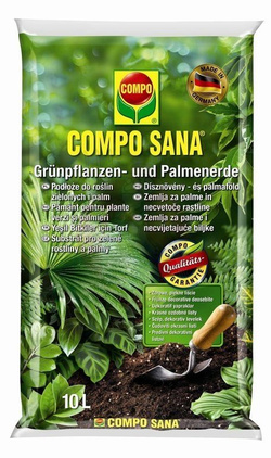 COMPO SANA podłoże do roślin zielonych i palm 10 L