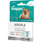 Happs Spot-on krople przeciwko pchłom i kleszczom dla małych psów herbal