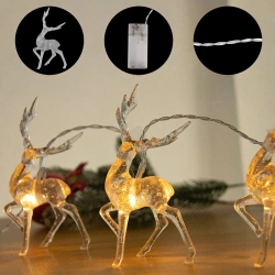 Lampki świąteczne / Girlanda LED Renifery 1,5 m