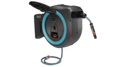 Bęben naścienny akumulatorowy na wąż PowerRoll XXL kompletny zestaw