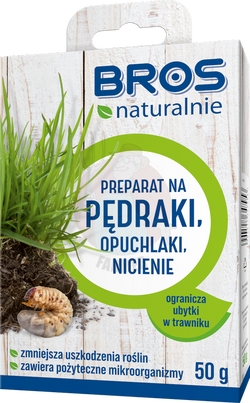 Preparat na pędraki, nicienie, opuchlaki 50 g Bros naturalnie