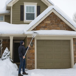 Zgarniacz teleskopowy do odśnieżania dachu 148 - 480 cm