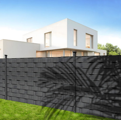 Taśma Ogrodzeniowa Antracyt 19 cm x 35 m