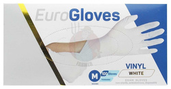 Rękawiczki winylowe Euro Gloves M białe