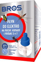 PŁYN DO ELEKTRO NA MUCHY, KOMARY I MRÓWKI (3 w 1) 30ml