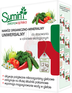 Nawóz uniwersalny organiczno-mineralny 1,2 kg Sumin