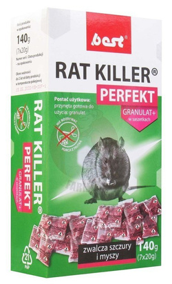 Rat Killer Perfekt granulat w saszetkach 140 g (7x20g)