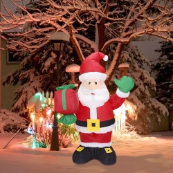 Dmuchany Mikołaj świąteczny LED 135 cm