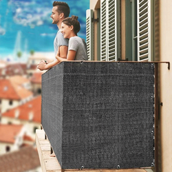 Osłona Balkonowa 1,5 x 5 m ciemno szara