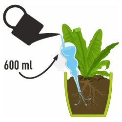 Kula nawadniająca potrójna (trzykomorowa), przezroczysta bezbarwna, 600 ml (720990)