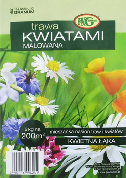 Trawa kwiatami malowana 5 kg