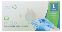 Rękawiczki nitrylowe niebieskie Meglo L