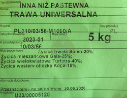 Mieszanka traw "Trawa Uniwersalna" 5 kg