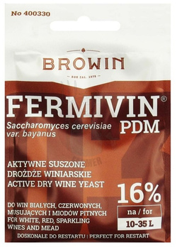 DROŻDŻE WINIARSKIE SUSZONE FERMIVIN PDM