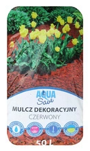 Mulcz dekoracyjny Aqua Save 50L czerwony