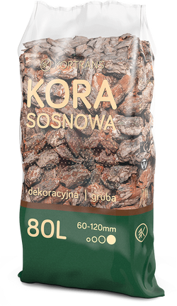 Kora sosnowa dekoracyjna 80 L