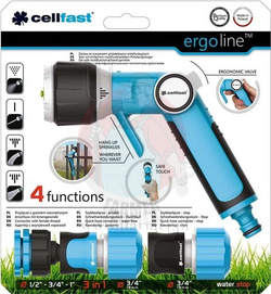 ZESTAW ERGO ZE ZRASZACZEM PISTOLETOWYM WIELOFUNKCYJNYM 3/4"