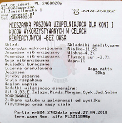 MUSLI HEST (PODSTAWOWE) 20KG