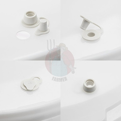 Pojemnik fermentacyjny z pokrywką i rurką kompletny