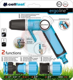 ZESTAW ERGO ZE ZRASZACZEM PISTOLETOWYM PROSTYM 3/4"