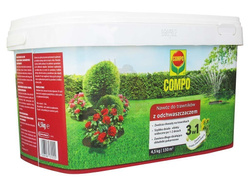 Nawóz 3 w 1 do trawników z odchwaszczaczem 4,5 kg Compo