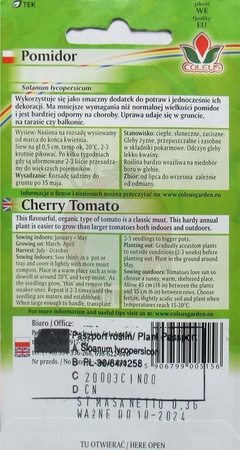 Pomidor koktajlowy Gartenperle 0,3 g