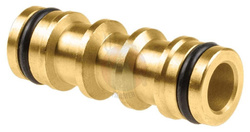 ŁĄCZNIK DWÓJNIK BRASS