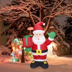 Dmuchany Mikołaj świąteczny LED 135 cm