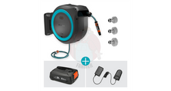 Naścienny bęben na wąż PowerRoll XL zestaw gotowy do użycia