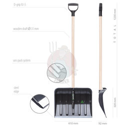 Łopata do śniegu 41 Eco