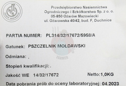 Pszczelnik mołdawski 1 kg