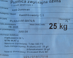 Pszenica ozima KWS Donovan