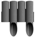 PALISADA OGRODOWA 4 ELEMENTOWA STANDARD GRAFIT