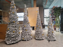 Choinka świąteczna udekorowana składana 150 cm