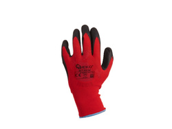 Rękawice ochronne GEKO r.11 latex czerwone