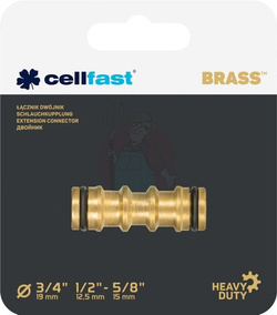 ŁĄCZNIK DWÓJNIK BRASS